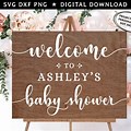 Baby Shower Welcome Sign SVG