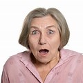 Old Woman Surprised Look Images