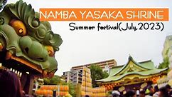 Osaka, Japan, Summer festival at NAMBA YASAKA SHRINE.(July,2023)