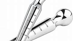 Stainless Steel Urethral Dilator Penis Plug with Scale Urethral Probes Urethra Stimulation Urethral Catheter Dilator Prince Scepter Masturbation Sex Toy for Men(Size:L)