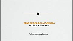 EL ARTE DE ESCUCHAR MÚSICA. LA EDAD DE ORO DE LA ZARZUELA. Ángeles Fuentes