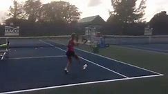 Morning practice with Gabby... - Rick Macci Tennis Academy