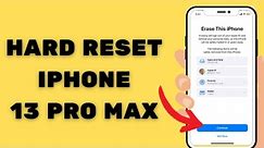 How to Hard Reset iPhone 13 Pro Max