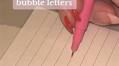 Cute valentiens day bubble letter #lettering #bubbleletters #handlettering | Brigid Carey Creates