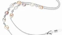 SAM & LORI Stylish Eyeglass Chain for Women Girls Pearls Colorful Shell Beads Necklace Sunglasses Reading Glasses Lanyard
