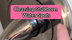 How to clean stubborn water spots in your shower! Bar Keepers Friend #cleaningtips #barkeepersfriend #cleaning #housecleaning #clean | Maid By Nature Cleaning