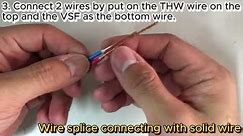 Wire splice connecting with solid wire