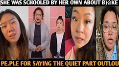 ASIAN WOMAN PUT IN HER PLACE BY HER OWN FOR RIDICULING B}♤ke PE.PLE