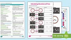 Year 3 Maths Same-Day Intervention Plan: Calculating Durations of Time