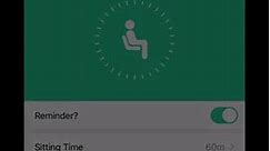 Configure sitting time reminder and duration Time for a walk - #smartwatch