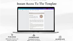 Agency Agreement Template - Instant Digital Download for A4 & US Letter Sizes, Editable Contract Form, Professional Business Document