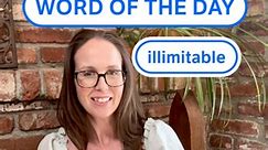 Our #WordOfTheDay is illimitable. Our word knowledge is limitless! Do you wish you had an illimitable supply of something? | Dictionary.com