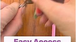 Loosen a tight key ring with this simple straw trick.