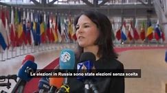 Ministra tedesca Baerbock: in Russia "un voto senza scelta" per Putin