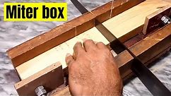 Miter box , Wood Miter box, wood angle cutter box , 45 degree wood cutting using miter box