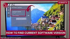 LG Smart TV: How to Find Current Software Version