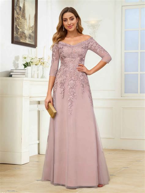 Mraelithris Enchanting Off the Shoulder Lace Appliques Floor Length Ch