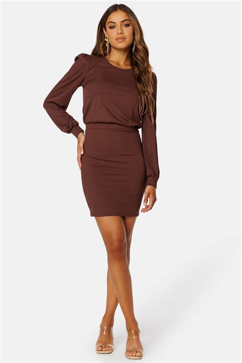 Bubbleroom – Besa long sleeve short dress – campaign-outlet – Red