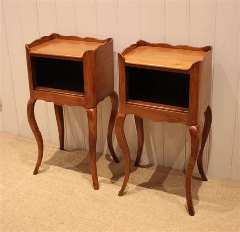 Pair Of French Cherry Wood Bedside Cabinets | Vinterior