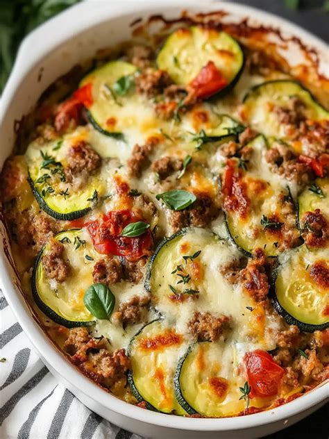 Delicious Ground Turkey Zucchini Casserole for Guilt-Free Comfort ...