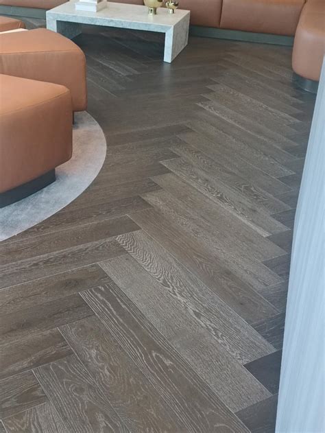 Premium Project-Spec Vintage Grey Herringbone Parquetry - Architect's ...