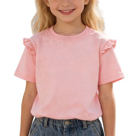 GJSYRH Girls Long Sleeve Shirts Kids Fashion Crewneck tops Cute Fall ...