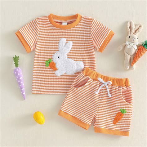 ATOGUTA Girls Clothes Outfits 2 Piece Short Sleeve Tee Shirt and Kids ...