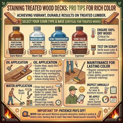 Staining Treated Lumber
