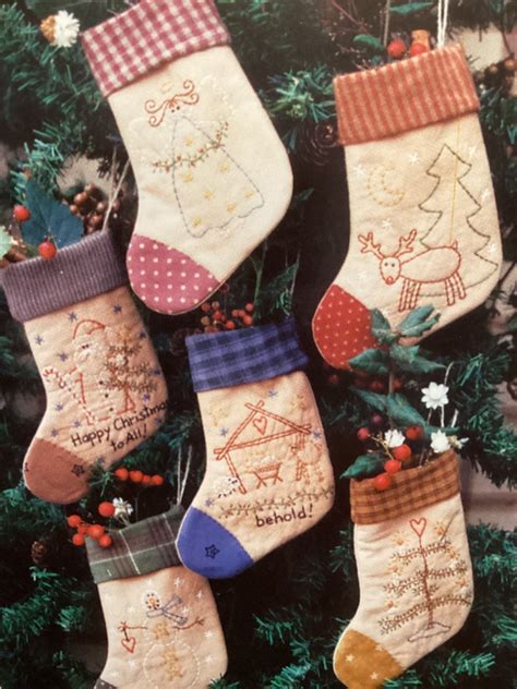 Bareroots Pattern Little Stitchery Christmas Stocking Ornaments - Snowman