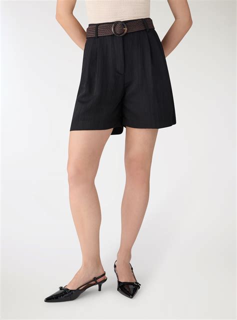 Bermuda shorts with braided belt – Terranova