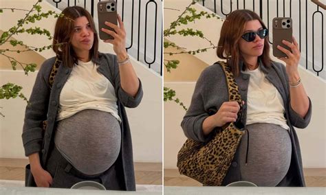 Pregnant Sofia Richie looks ready to pop as she showcases baby bump ...
