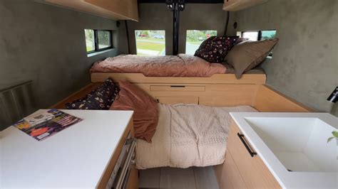 This Camper Van Is a Full-Time Mobile Home With a Striking Earthy ...