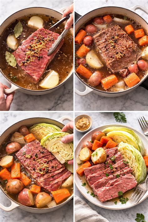 Traditional Corned Beef and Cabbage Recipe (Stovetop Boiled Method ...