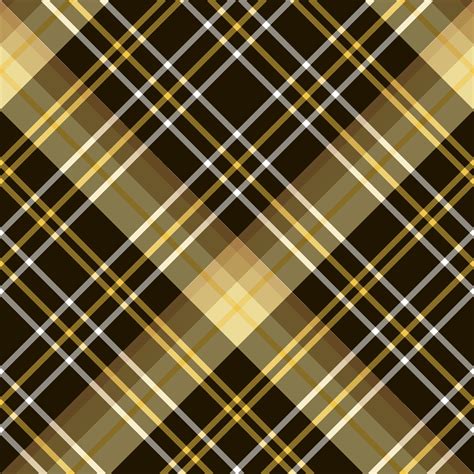 Seamless pattern in dark brown, white and yellow colors for plaid ...