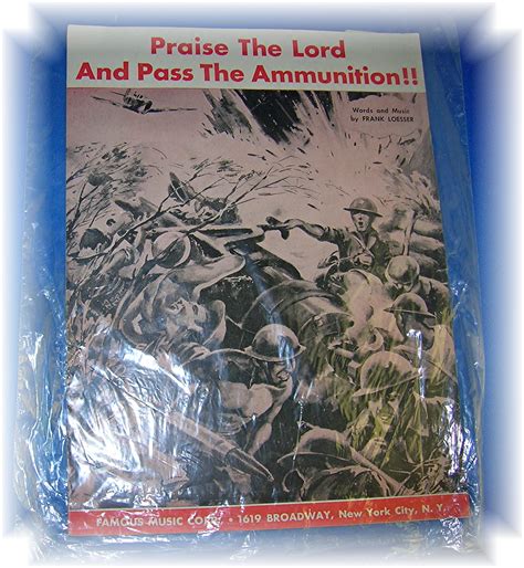 Sheet Music Praise The Lord And Pass The Ammo