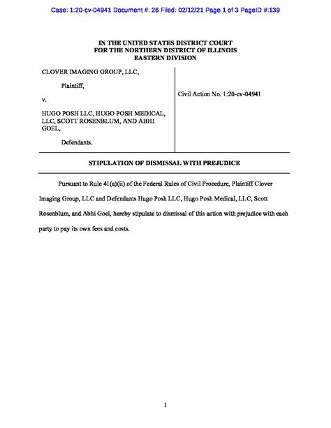 stipulation of dismissal | Actionable Intelligence