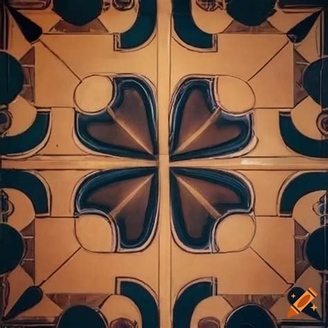 Art deco floor tiles on Craiyon