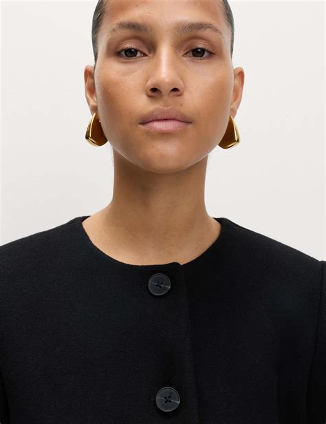 Collarless Jacket with Wool | M&S | M&S