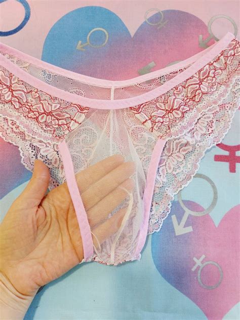 Pink Lace for Men, Transparent Lace Lingerie, Men's Underwear, Pink ...