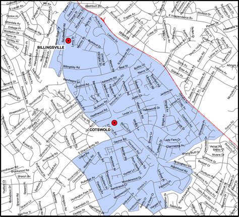Cotswold Elementary School - CMS Boundary Map