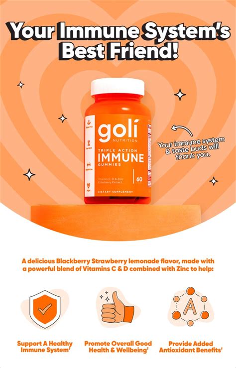 Triple Action Immune Gummies with Vitamins C, D, and Zinc | Nutrition, Calming ingredients ...
