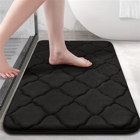 Buganda Large Memory Foam Shower Rug, Ultra Soft, Absorbent, Thick Bath ...