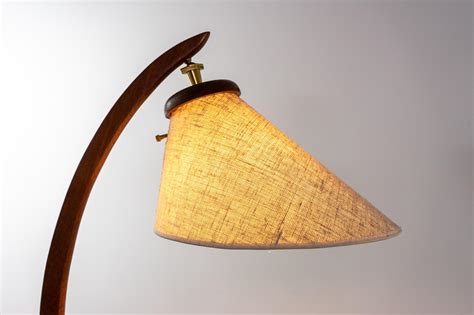 Mid-Century Teak Arc Floor Lamp at 1stDibs
