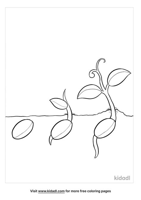 Planting Seed Coloring Page