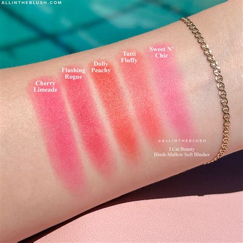 Swatching the J.Cat Beauty Blush-Mallow Soft Blushers » All In The Blush