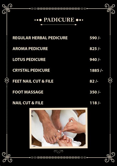 Manicure & Pedicure Rates Jawed Habib Salon Hazratganj