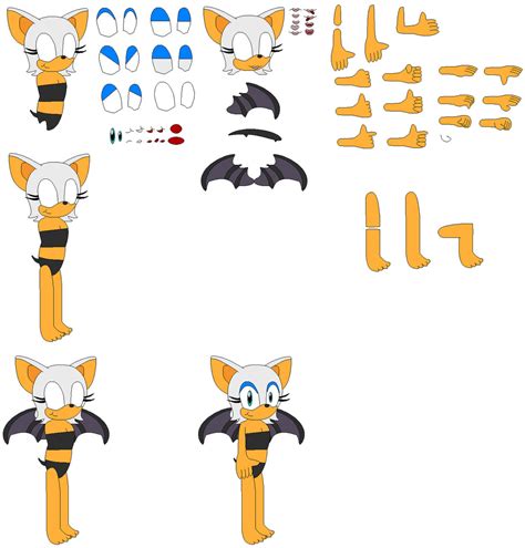 Rouge The Bat (Bikini) Character Builder by Shiyamasaleem on DeviantArt