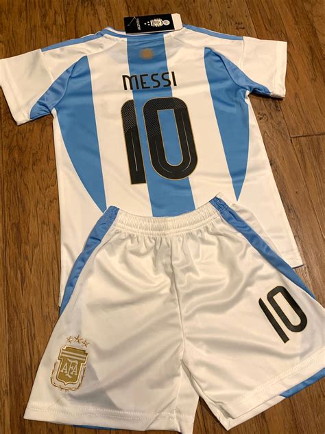 Lionel Messi Kids Soccer Jersey Kits - Toddler & Youth 2 Piece Sets US ...