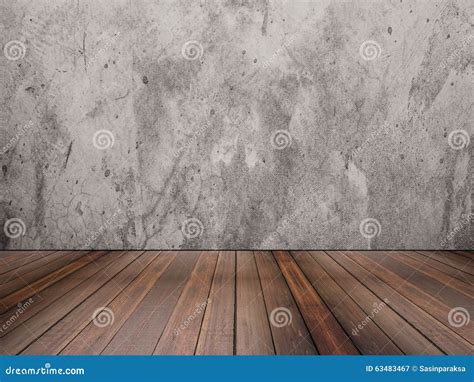 Hardwood Floor And Concrete Wall Texture Royalty-Free Stock Photography ...