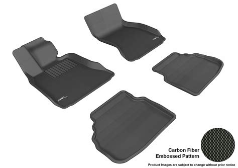 3D MAXpider L1BM05301509 Floor Mat Set; Black; Carbon Fiber Texture ...